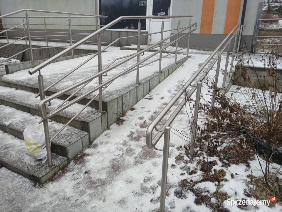 Balustrady poręcze kwasoodporne z demontażu