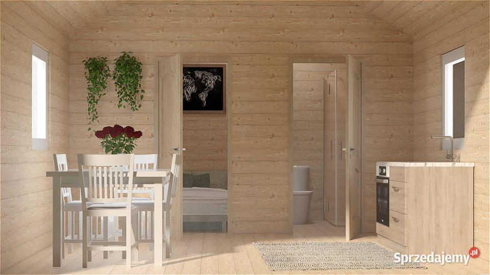 Domek letniskowy ogrodowy całoroczny 45x3 15mm małopolskie