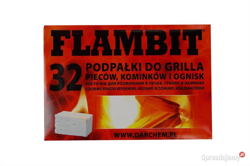 Podpałka ROZPAŁKA do kominka PIECA biała FLAMBIT