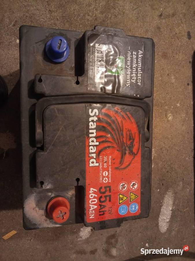 Akumulator samochodowy 55Ah 12V 460A używany Pyrzyce