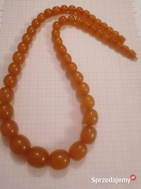 Naszyjnik bursztyn oliwki 68gr Białystok