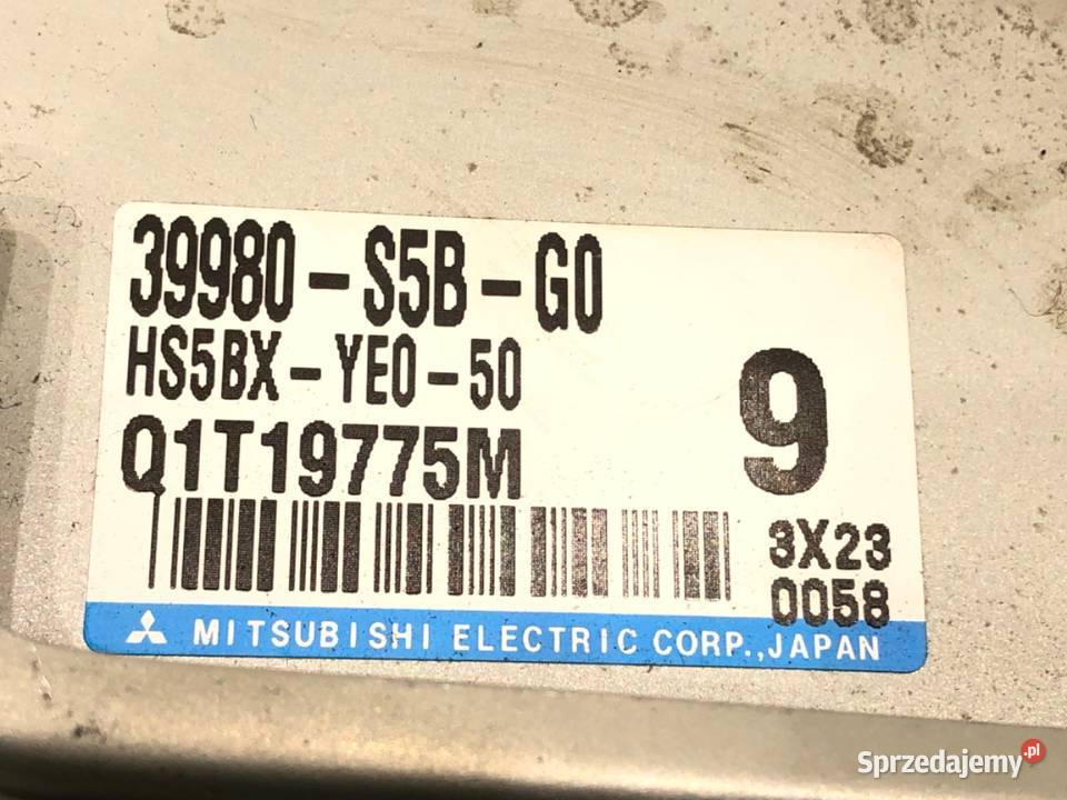 MODUŁ WSPOMAGANIA HONDA CIVIC VII 39980S5BG0