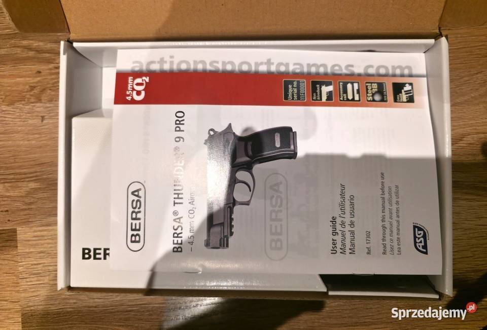 Wiatrówka Bersa Thunder 9 PRO 45 mm CO2 ASG Czeladź