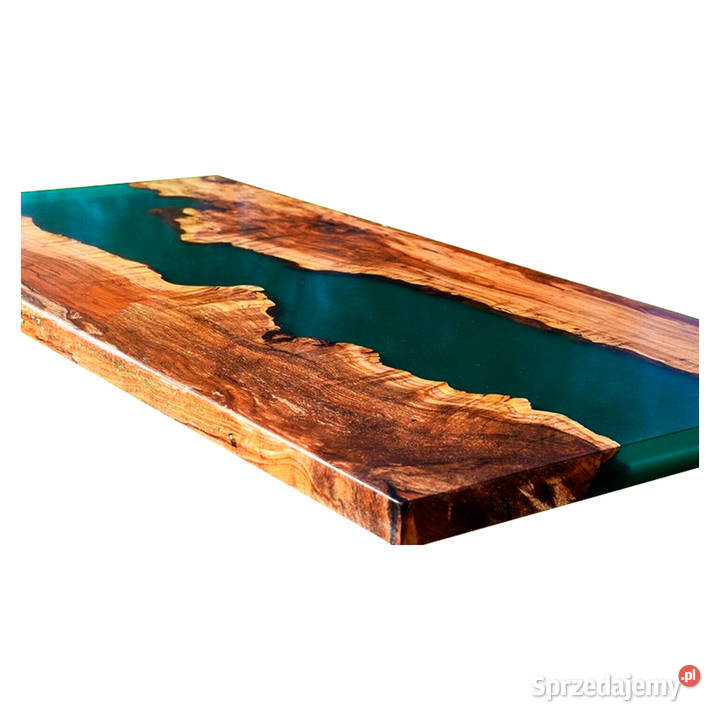 stół z żywicy/ stolik drewniany z żywicą