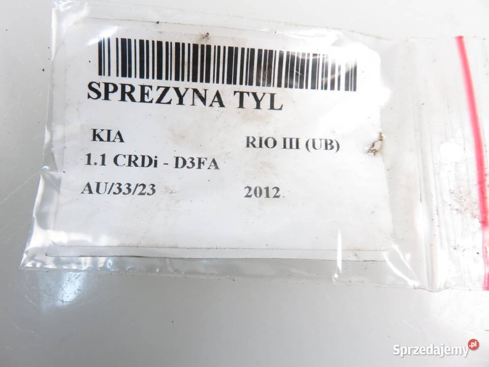 SPRĘŻYNY TYŁ KIA RIO III 11 CRDi