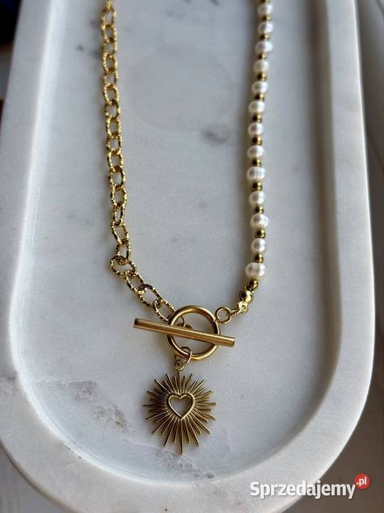 Naszyjnik choker perły słodkowodne hodowlane