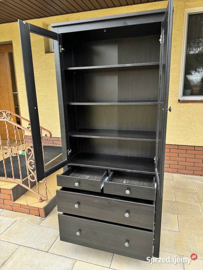 Witryna Hemnes drewniana kredens regał półki Kredensy i witryny Sulbiny sprzedam