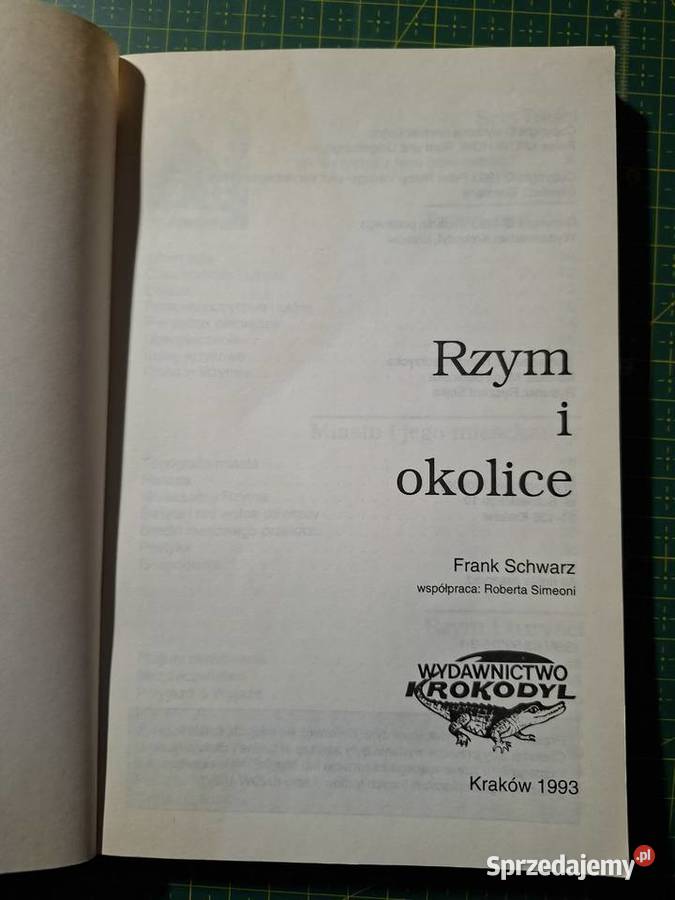 Rzym i Frank Schwarz Krokodyl przewodnik Kraków