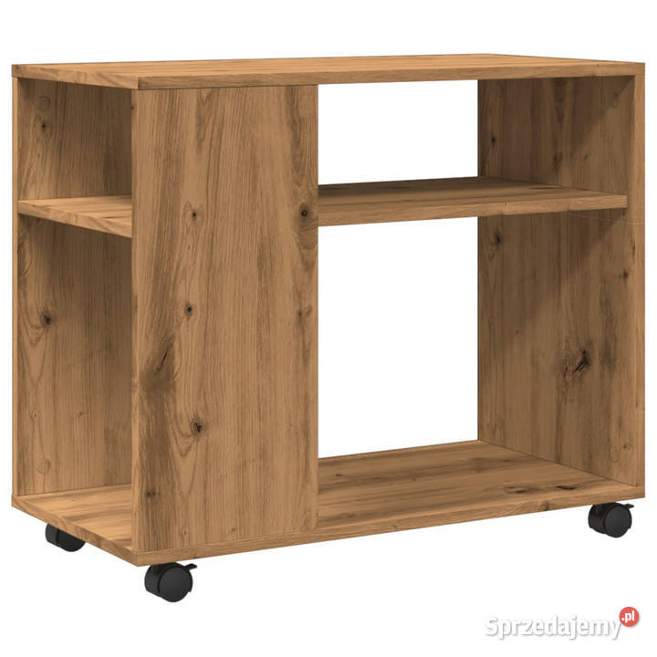 Stolik boczny na kółkach dąb artisian 70x35x60 Warszawa