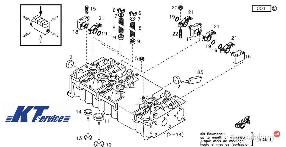 głowica kpl do Volvo BL60B BL61B BL70B BL71 Łaskarzew