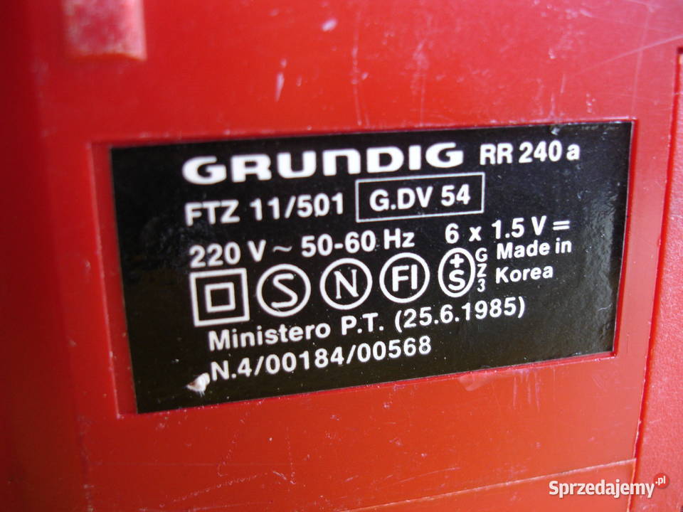 Radiomagnetofon GRUNDIG RR240 Zielona Góra