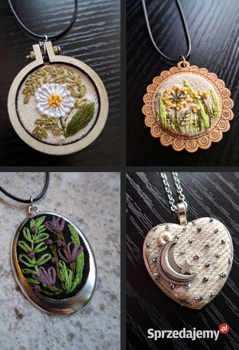 4 naszyjniki handmade Naszyjniki