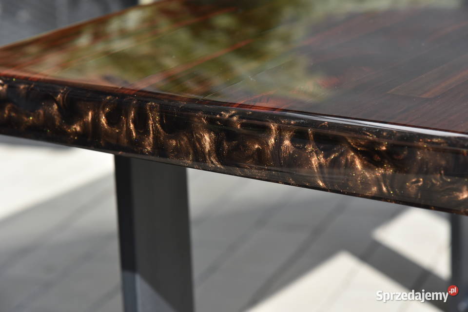 Stolik kawowy palisander coffee table epoxy Stoliki kawowe i ławy