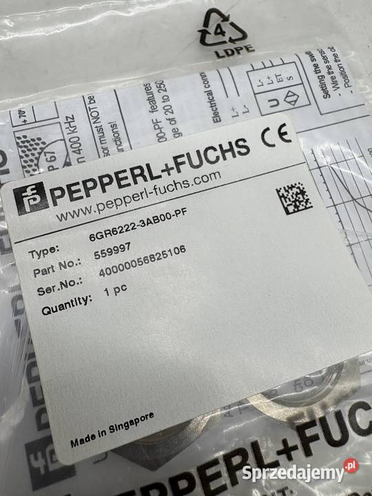 Pepperl Fuchs 6GR62223AB00PF Czujnil Warszawa sprzedam