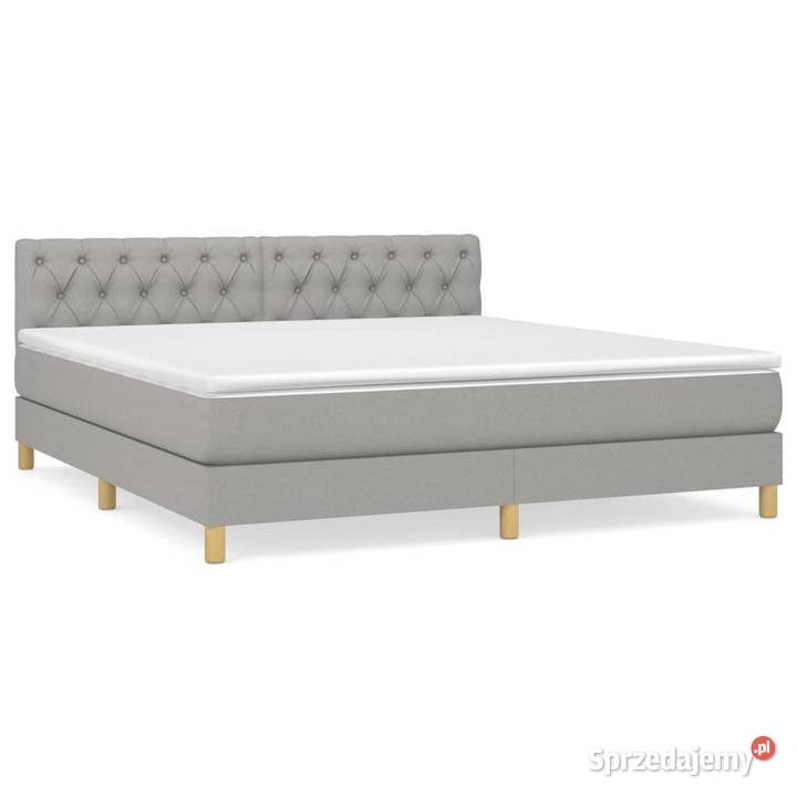 vidaXL Łóżko kontynentalne z materacem