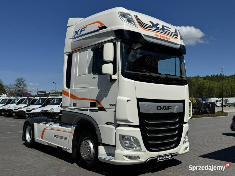 DAF XF480 SSC 2018r E6 Standard Pełny Serwis ASO podgrzewane fotele Widełki