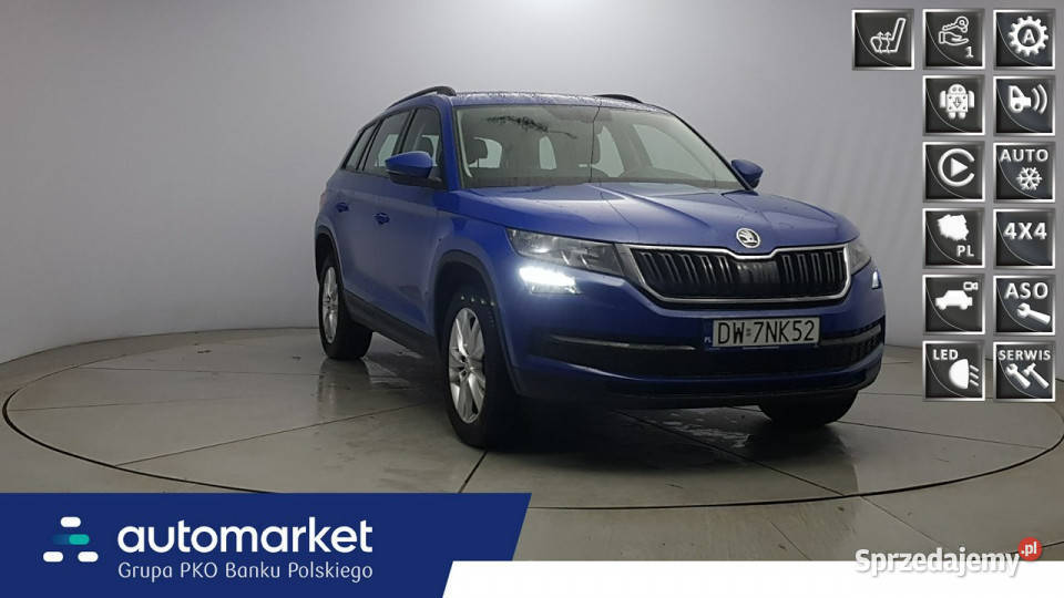 koda Kodiaq 20 TDI 4x4 Ambition DSG Z Polskiego czujnik zmierzchu mazowieckie
