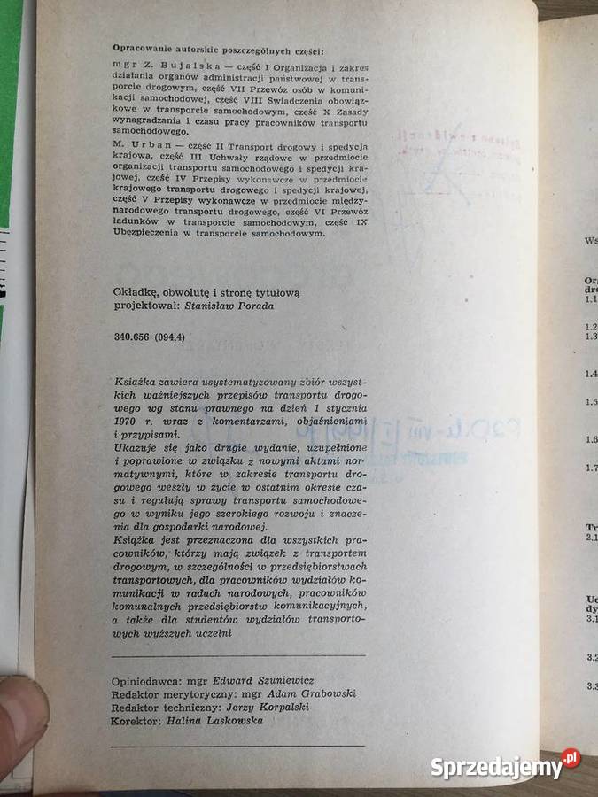 Przepisy Transportu Drogowego 1967 Unikatowe wielkopolskie Kalisz