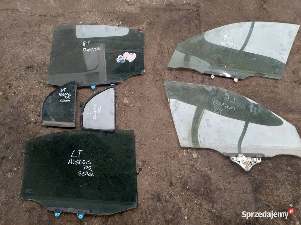 TOYOTA AVENSIS T22 sedan szyba boczna przód tył osobowe