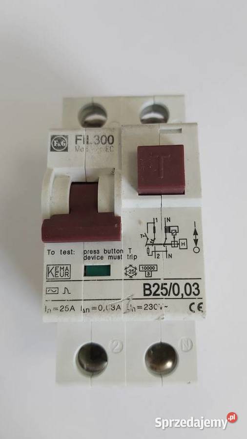 Wyłącznik różnicowonadprądowy FIL300 B25003 30mA sprzedam