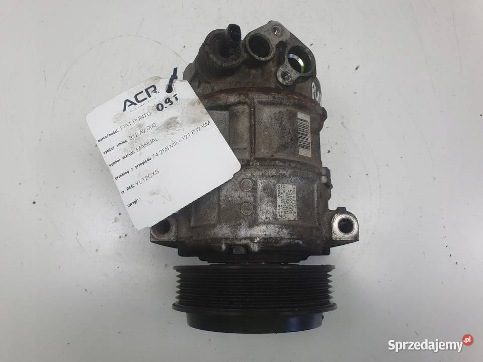 SPRĘŻARKA KLIMATYZACJI Fiat Punto 09 T TwinAir Kompresory klimatyzacji Chełm