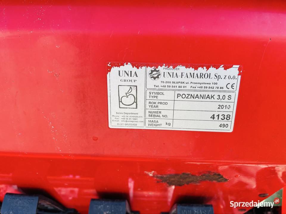 Siewnik zbożowy Unia Famarol 3 m Poznaniak nieuszkodzony Siewniki i sadzarki Chwałkowo