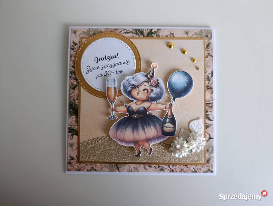 Kartka na urodziny ręcznie odejście na emeryturę Łódź