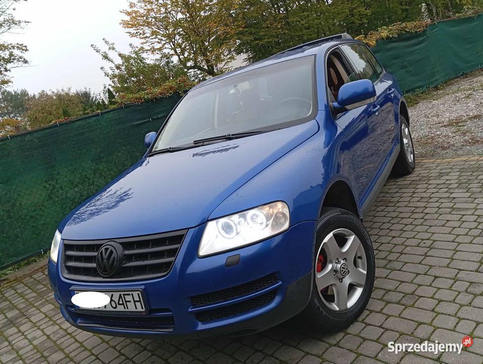 ŁADNY TOUAREG 25 TDI 4X4 MANUAL HAK ZAREJESTR reflektory ksenonowe Gostynin