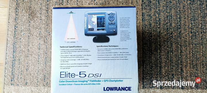 Sprzedam Echosondę Lowrance Elite5 DSI GPS podkarpackie Rzeszów
