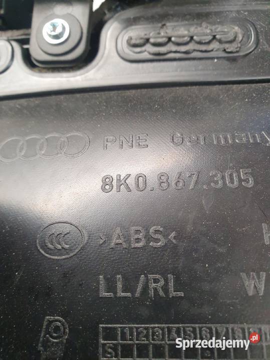 BOCZEK DRZWI LEWY TYŁ AUDI A4 B8 8K1867305 Przystajń