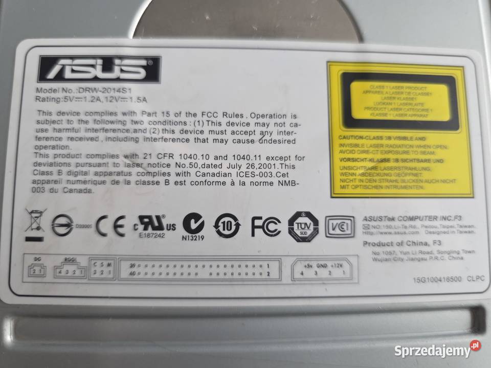 Napęd DVD nagrywarka ASUS DRW2014S1 dvdrom