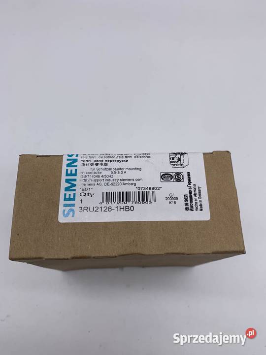 Siemens 3RU21261HB0 Rozłącznik terminczny Pozostałe Warszawa