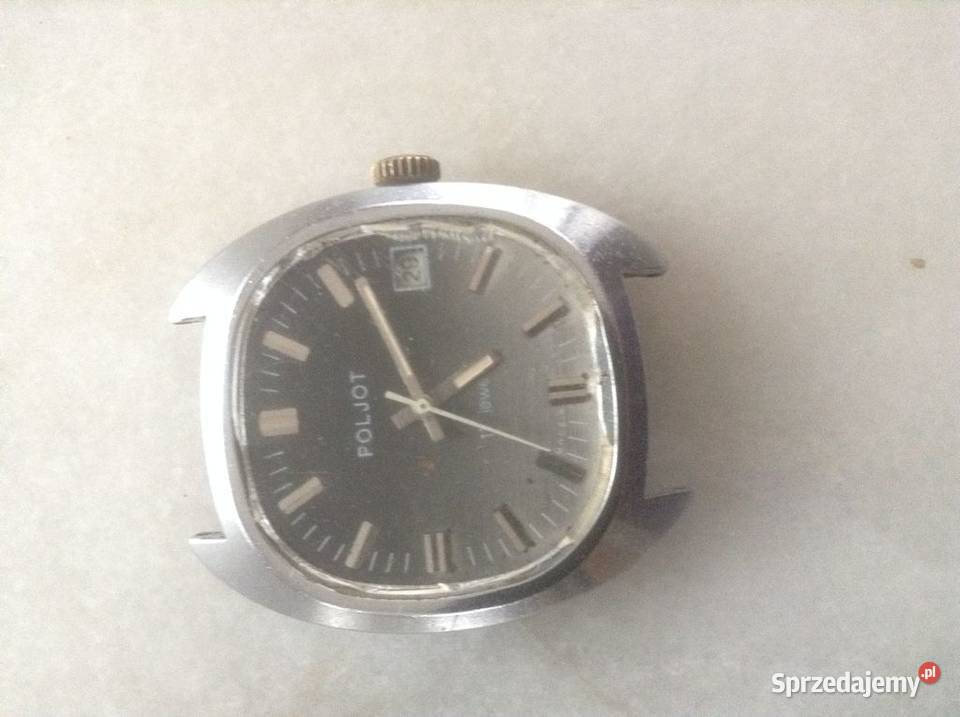Zegarek męski analog z datownikiem sygnowany