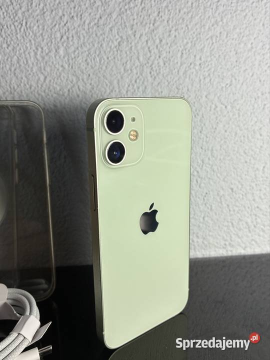 iPhone 12 mini 64GB Green Zielony 2x Etui Kabel Nowa Słupia