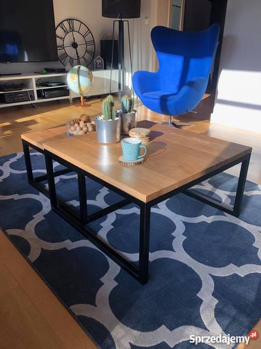 Stolik kawowy KOMPLET STOLIKÓW KAWOWYCH LOFT 80cm Wielogłowy sprzedam