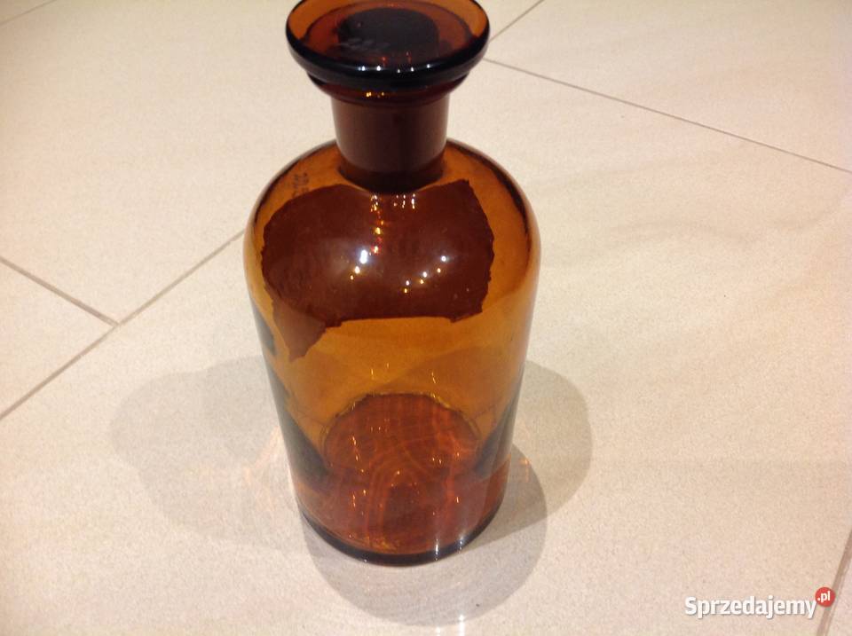 Butelka Szklana Apteczna Stara Sygnowana