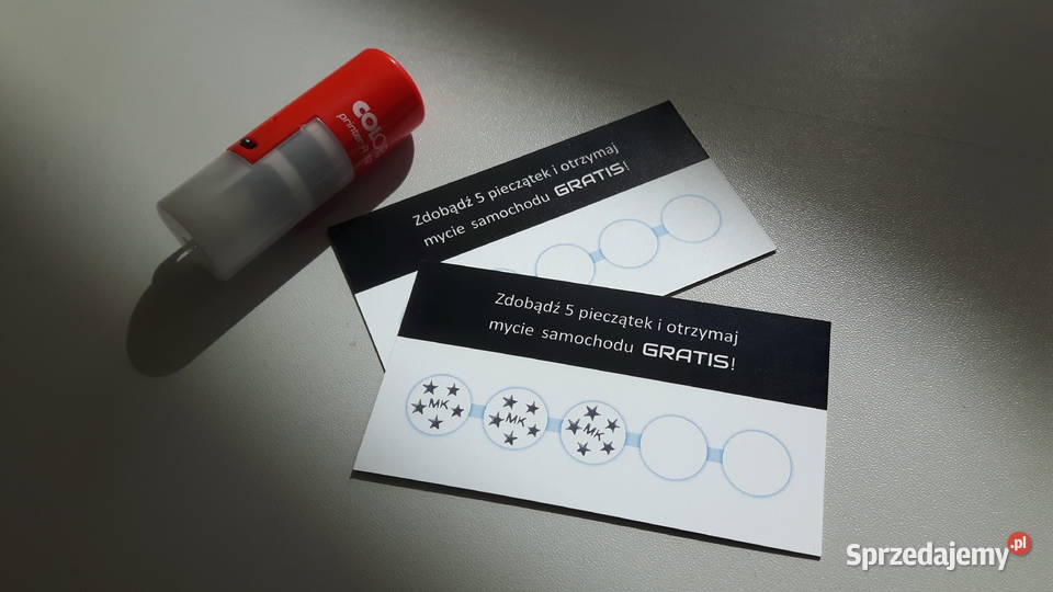 Pieczątka firmowa reklamowa z logo Wagraf tusz