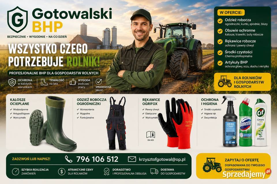 Sprzedaż artykułów BHP Mogilno
