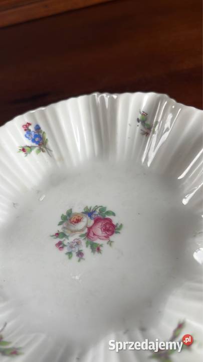 Patera Swarzenhammer Biała karbowana porcelana Gdańsk
