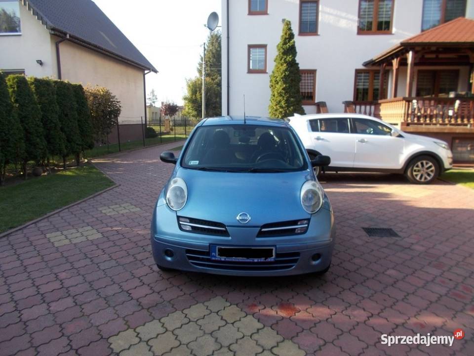 NISSAN MICRA 12 benz 2007 r 5 drzwi KLIMATYZACJA pierwszy właściciel łódzkie Uniejów