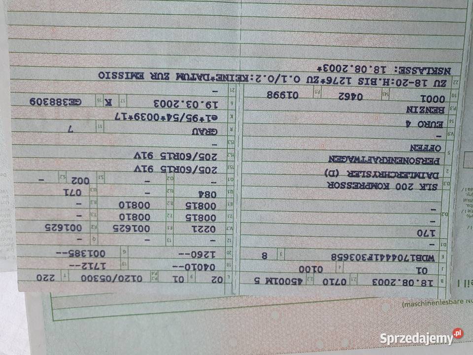 Mercedes slk r170 drzwibłotnik i inne Ostrów Wielkopolski