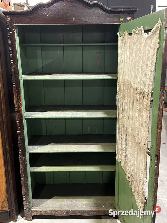 Zabytkowa szafa kredens witryna ludowa vintage Szafy i garderoby dolnośląskie Wrocław