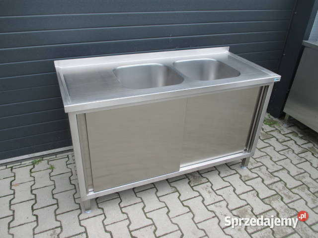 Zlew Gastronomiczny 2 Komorowy Drzwi Suwane Ostrów Wielkopolski sprzedam