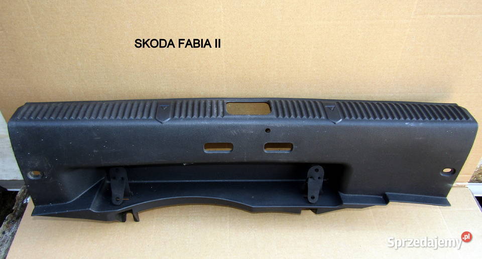 NAKŁADKA OSŁONA PROGU BAGAŻNIKA SKODA FABIA II łódzkie Mysłaków