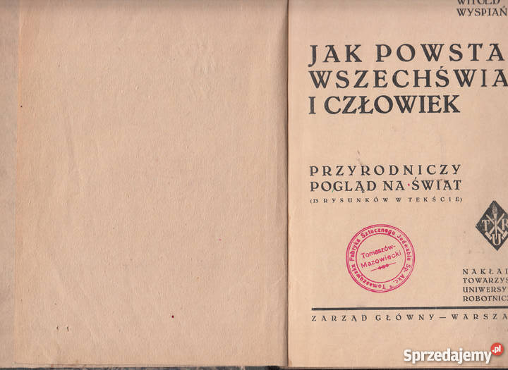 01961 POWSTAŁ WSZECHŚWIAT I CZŁOWIEK małopolskie Czyrna