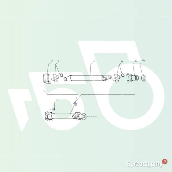 Wał napędowy Kardana 87664855 84415583 84486152 wielkopolskie Wilkowo