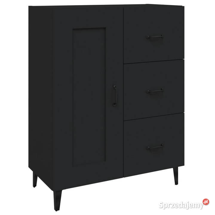Szafka czarna 695x34x90 materiał drewnopochodny