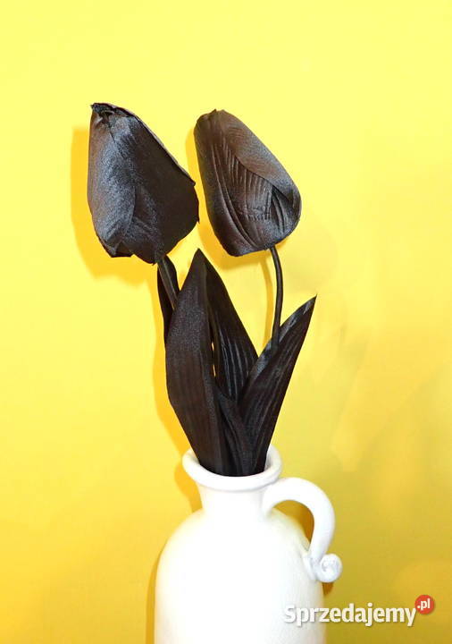 Tulipan czarny sztuczny Długi okazały 52 śląskie Siewierz