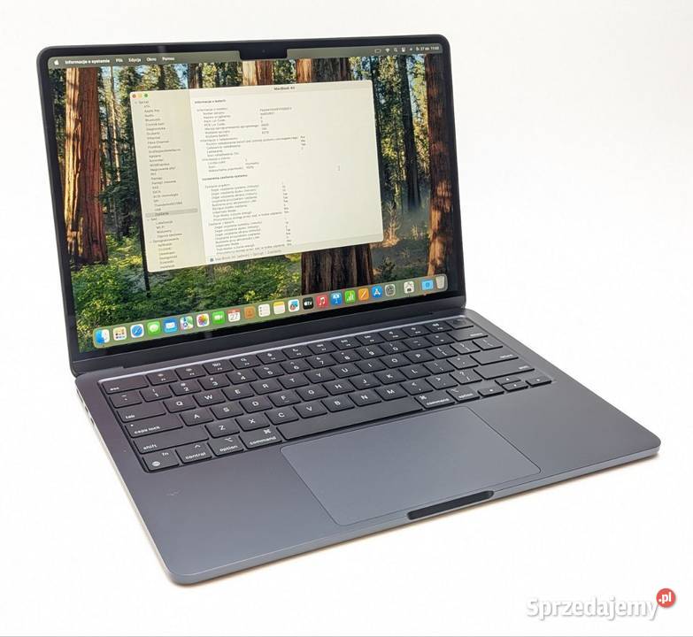 Apple MacBook Air 13 M3 24 GB 512 GB czarny Intel Celeron M mazowieckie