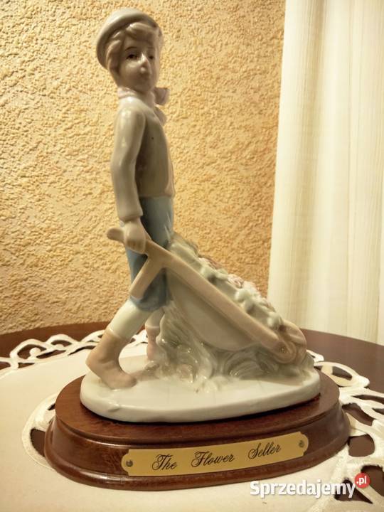 Figura Hiszpańska porcelana Sprzedawca kwiatów Gniezno